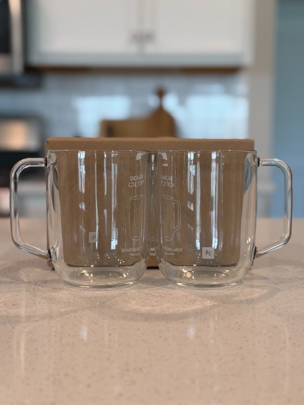 Nespresso Signature Collection Large Glass Mugs